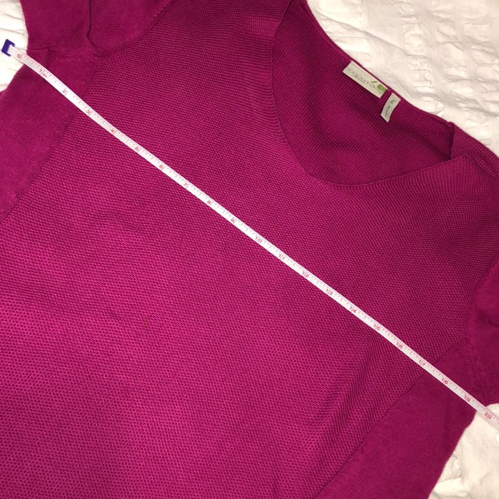 Sahalie Dark Pink Knit Top - Picture 4 of 5